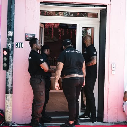 Agents LSP au contrôle d'accès d'un événement à La Réunion